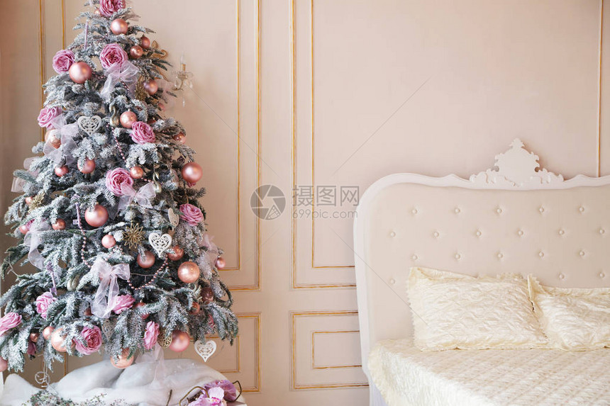 卧室照片圣诞节装图片