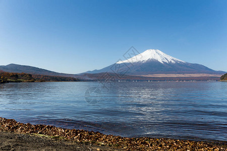 日本富士山和中湖图片