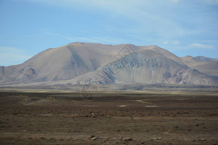 智利阿塔卡马沙漠的景观山地图片