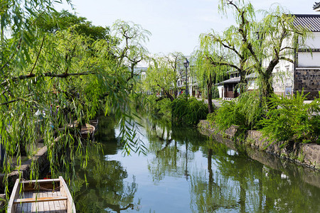 日本城市仓敷河图片