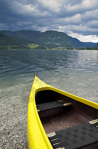 欧洲斯洛文尼亚Bohinj湖的康图片