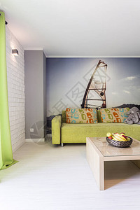 房间丰富多彩有卷风的壁纸石灰背景图片
