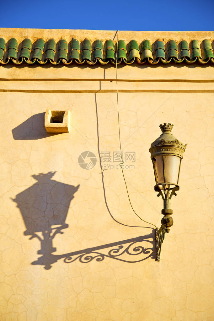 摩洛哥非洲路灯老笼户外和装饰图片