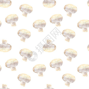 白色背景的透明蘑菇香肠图片