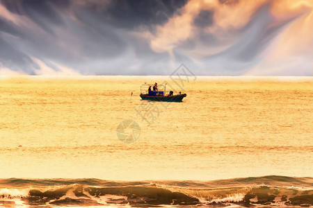 海南岛海岸南海日落时装图片
