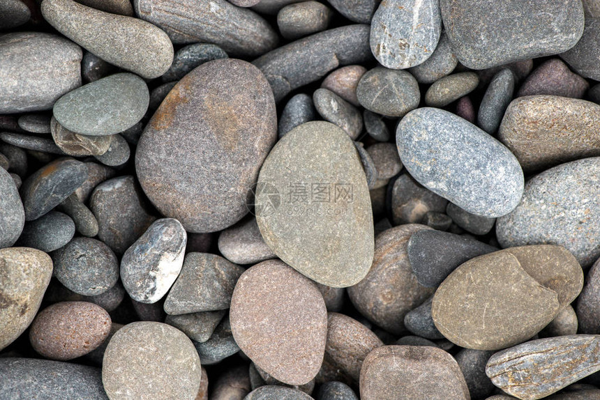 海滩石头背景特写图片