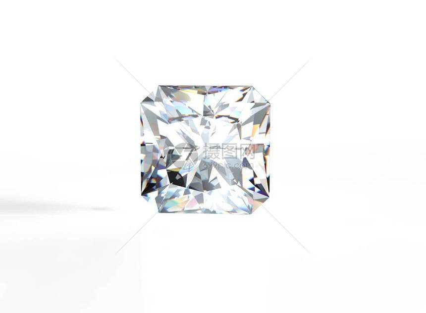 白色背景钻石时装奢侈附属品珠宝背图片