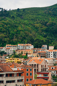 布德瓦黑山市中心高层建筑的景色图片