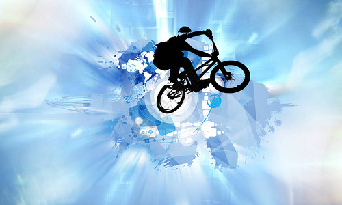 自行车跳线运动插图图片