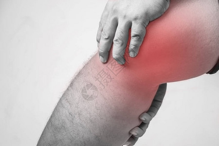 膝盖疼痛关节疼痛医生膝上突背景图片