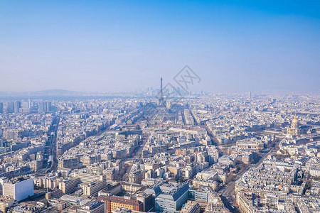 巴黎从蒙帕纳斯看全景图片