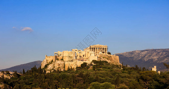 希腊雅典大都会蓝天图片