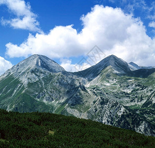 保加利亚皮林山的Vihren背景图片