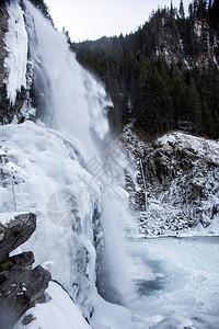 奥地利克里姆尔瀑布上美图片