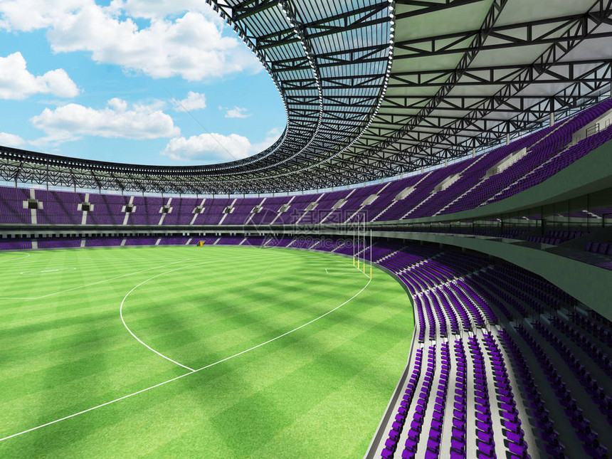 3D制成一个圆形澳大利亚规则足球场图片