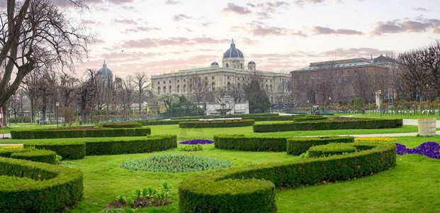奥地利维也纳的Volksgarten人民花园图片