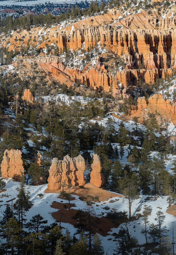 冬季BryceCanyon公园图片