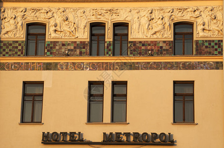 大都会酒店的建筑细节和标志图片