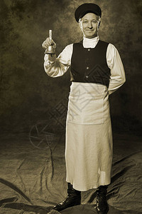 19世纪俄罗斯清洁工的肖图片