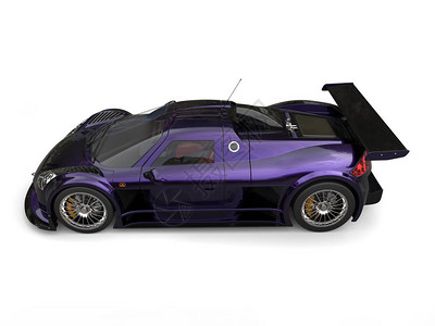 疯狂的紫色超级金属汽车图片