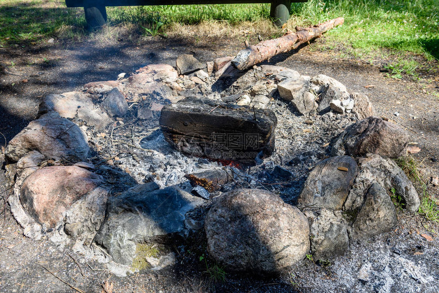 森林在壁炉中燃烧温暖炎热图片