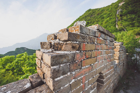 万里长城箭口荒原段背景图片