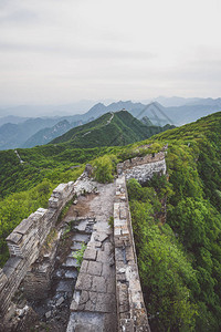 万里长城箭口荒原段背景图片