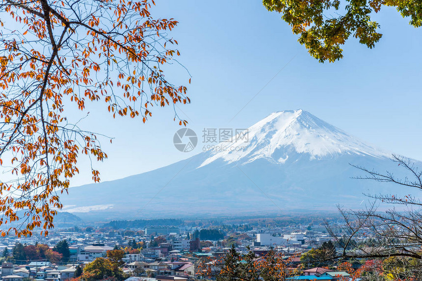 富士山和日本城市图片