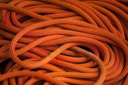 用于极限运动的橙色绳索背景图片