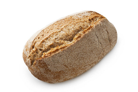 Rye面包被孤立白底新图片