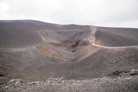 埃特纳火山口和火山景观图片