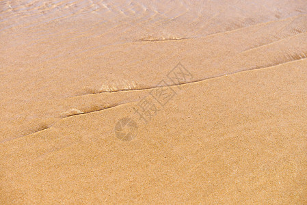水在沙滩上形成和影响图片