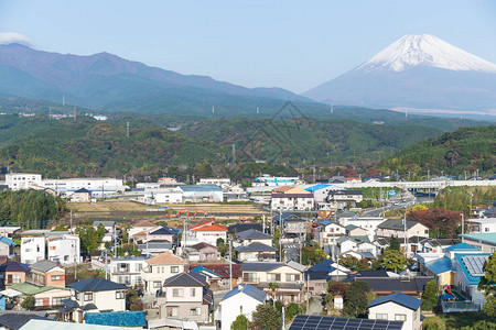 静冈市的富士山图片