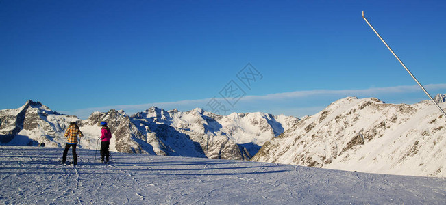 奥地利滑雪度假胜地Ischgl和图片