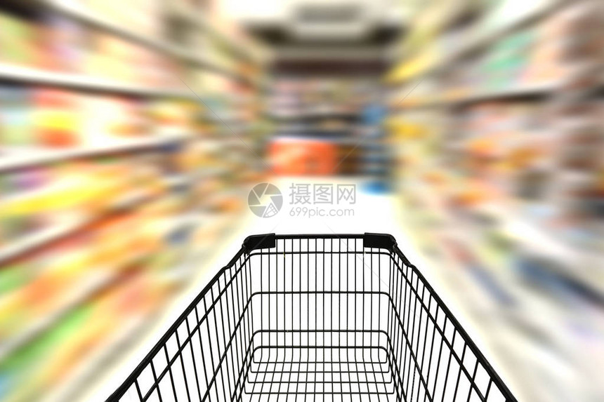 超市购物车超市概念销售图片