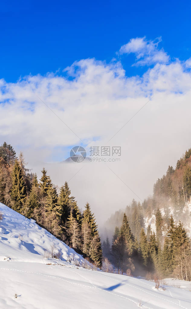 奥地利蒂罗尔索滑雪度假胜地T图片