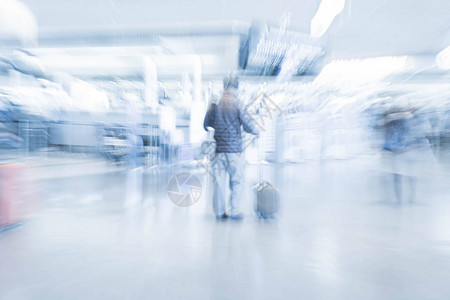背景蓝色白平衡处理样式的机场抽象模糊Soph图片