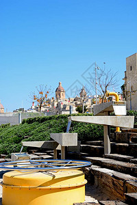 欧洲马耳他Vittoriosa的滨海建筑前景与图片