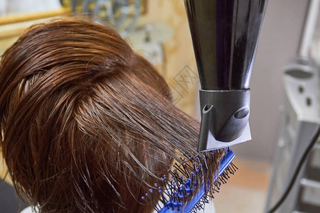 头发和吹风机一个理发师的作品做图片