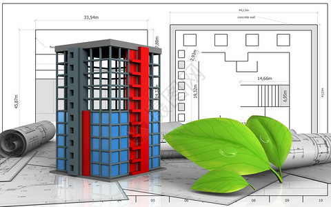 3d建筑比蓝图背图片