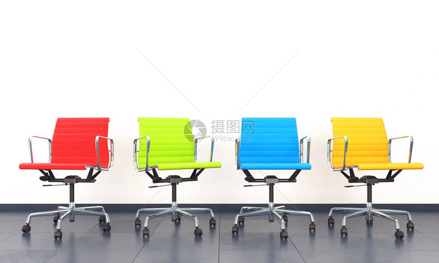 3d4张彩色椅子图片