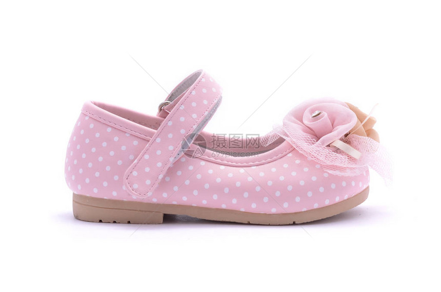 婴儿粉色鞋在图片