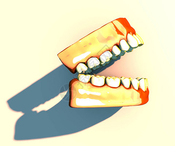 防蛀牙齿和牙龈牙科牙齿清背景