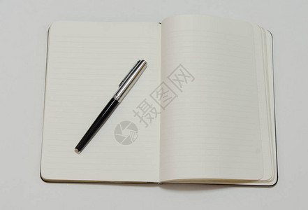 空白笔记本纸和白图片