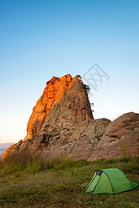 贝洛格拉奇克Belogradchik保加利亚的岩石背景