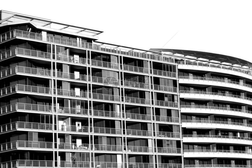 像现代概念一样的酒店阳台房间的纹理结构在奥斯特图片