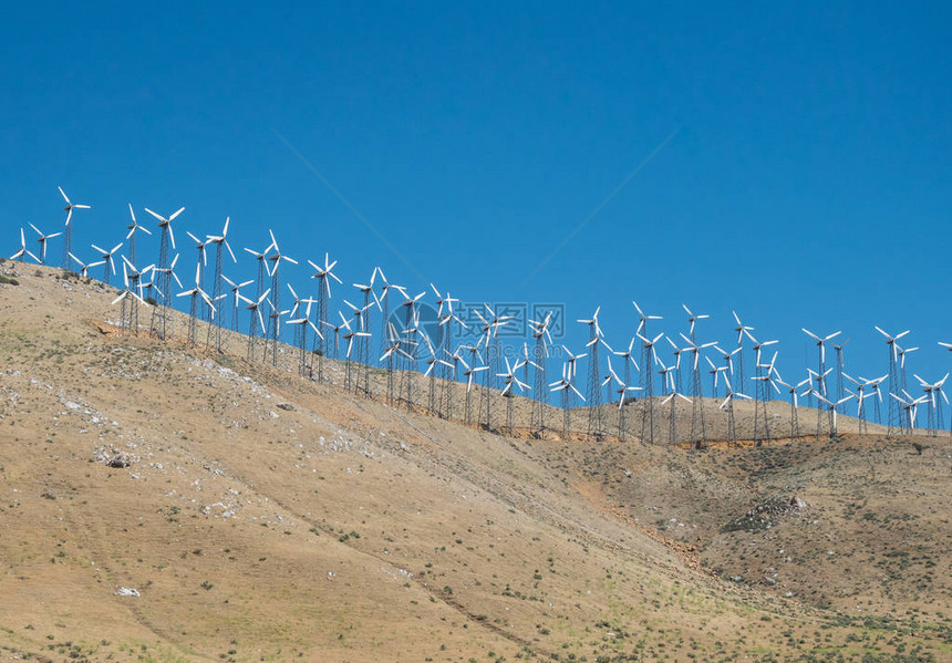 生态清洁电力生产加利福尼亚农村图片