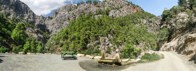土耳其Goynuk峡谷自背景图片