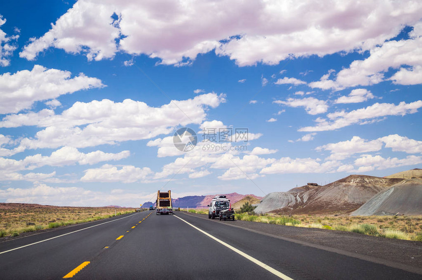 美国南部的旅程犹他州内华达州和亚利桑那州的现代道图片