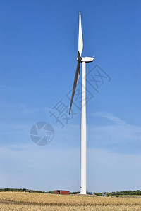东欧风力发电厂绿色能源图片